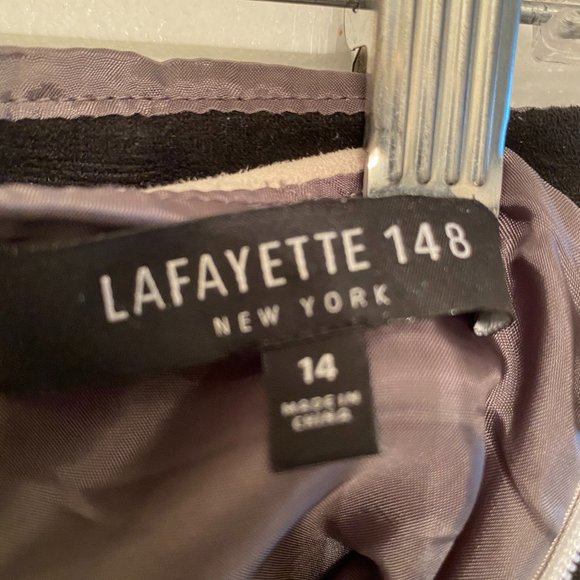 Lafayette 148 Suede Skirt - Picture 4 of 5
